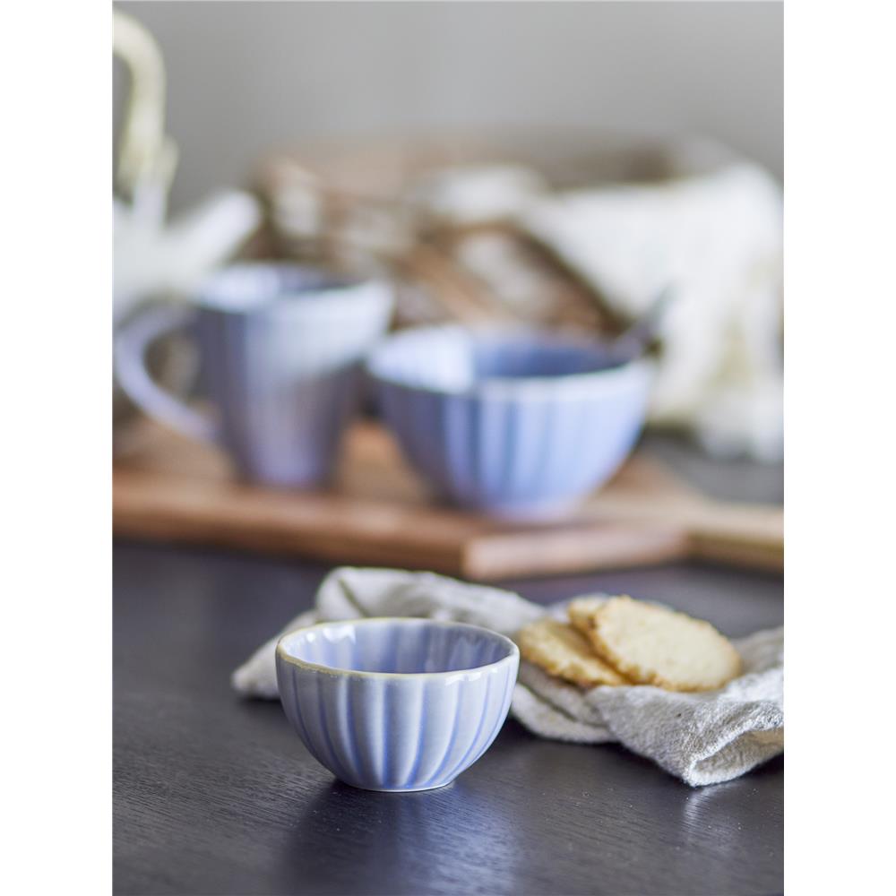 Bloomingville Latina Schale, Blau, Steingut, 165 ml, dänisches Design