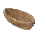 Bloomingville Laveen Tablett aus Teakholz, Natur, 60 cm für Servieren & Dekorieren