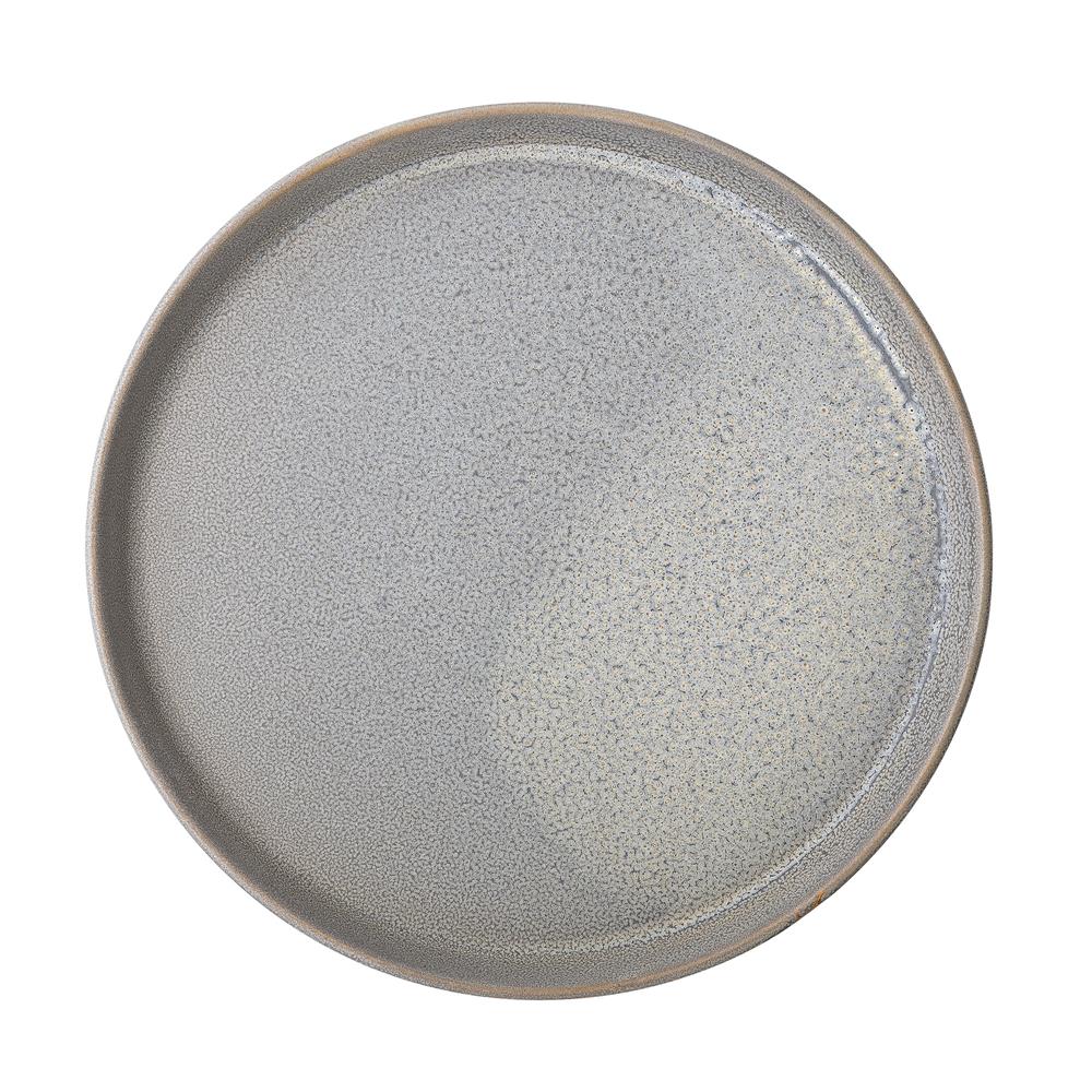 Bloomingville Kendra Teller in Grau 20cm aus Keramik Wabi-Sabi Look im nordisch dänischen Design