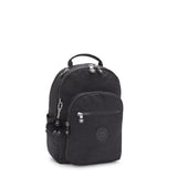 Kipling SEOUL S, Kleiner Rucksack, Black Noir (schwarz), 14L, mit 11-Zoll-Tabletfach