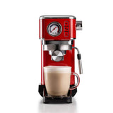Ariete Moderna Espressomaschine Slim, Rot, Siebträgermaschine, 1-Tassen-Kaffeemaschine