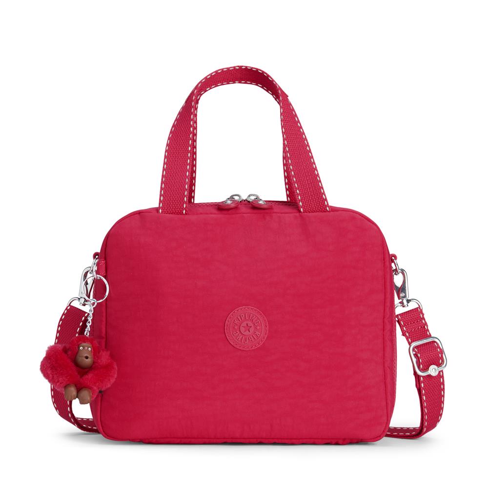 Kipling MIYO, isolierte Lunchbox Tasche mit Trolleyschlaufe, 8L, True Pink (pink)