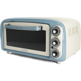 Ariete Vintage Mini Backofen, Blau, 18L Elektrobackofen im Retro-Design, 1380W, 230°C