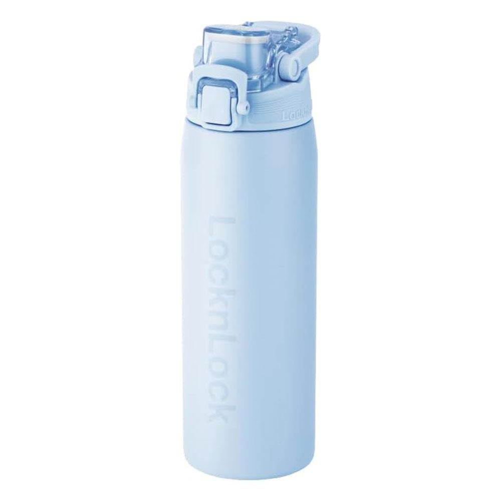 LocknLock Edelstahl Trinkflasche 720 ml Blau - Thermoflasche One-Touch auslaufsicher