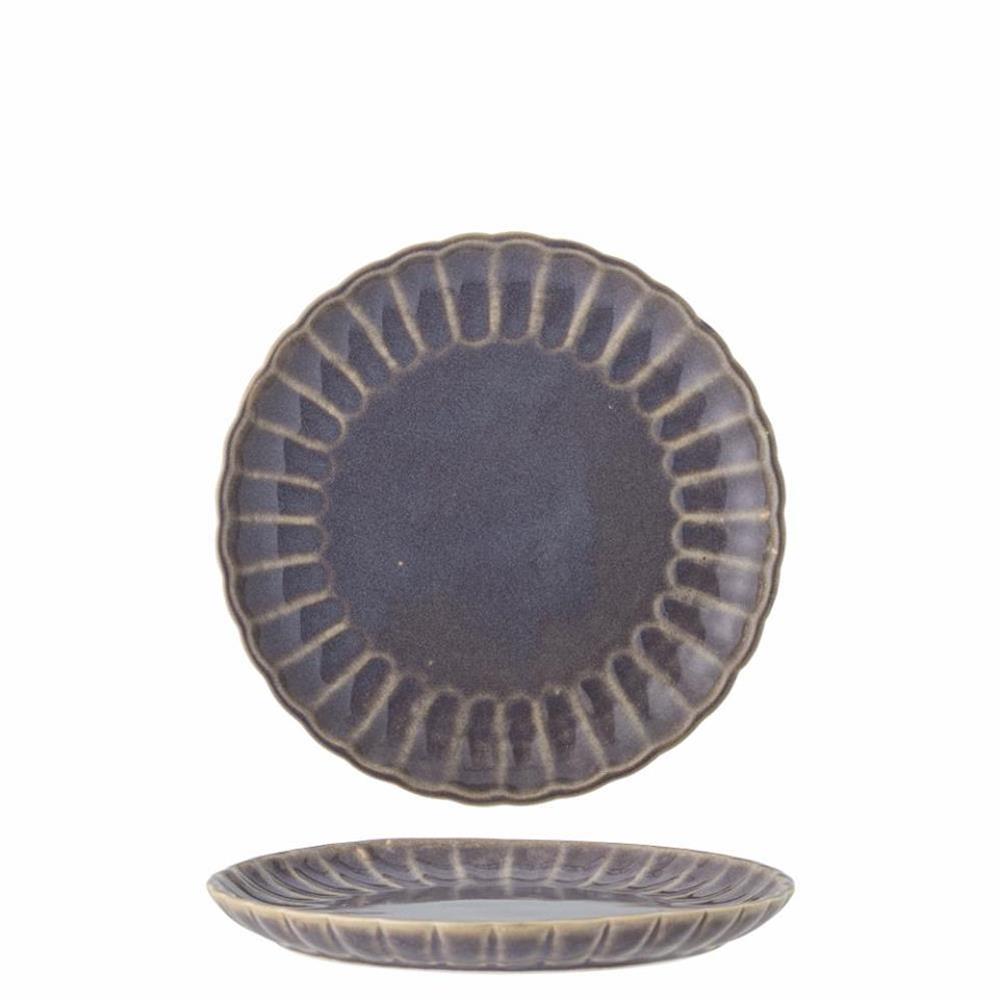 Bloomingville Latina Teller, Violett, 20 cm, Steingut, dänisches Design