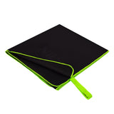 NILS Mikrofaserhandtuch 140x70 cm in Schwarz - schnelltrocknendes Handtuch für Camping, Strand & Sport
