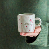 Bloomingville Christy Tasse Natur Steingut 4er Set Weihnachtstassen 260 ml