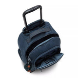Kipling NEW ZEA, Großer Schulrucksack mit Rollen und Laptopfach, 26L, True Blue Tonal (blau)