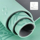 Yogamatte 183 x 61 x 0,8 cm Fitnessmatte Mint Gymnastikmatte rutschfest | HMS YM10