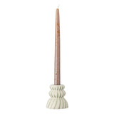 Bloomingville Gabin Kerzenhalter Grün Ø8 cm – Steingut, handbemalt & grafisch