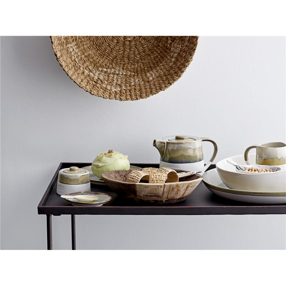 Bloomingville Heather Teekanne Braun/Beige 1Liter Steingut Teekrug Boho Design