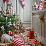 Bloomingville Ruby Dekoschleife Gold Polyester Weihnachtsdeko mit Clip