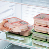 LocknLock To-Go Lunchbox 980 ml, Rosa, 3 Fächer - Mikrowellengeeignet BPA-frei