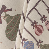 Bloomingville Ornamentia Küchenhandtuch Bunt Baumwolle 2er Set Weihnachtstuch