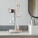 Umbra Pirouette Kosmetik-Organizer Drehbar Transparent Kunststoff 23 x 23 x 35 cm