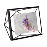 Umbra Prisma Geometrischer Bilderrahmen 20 x 15 x 7 cm zum Aufhängen oder Aufstellen Schwarz