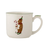 Bloomingville Valentin Tasse mit Deckel und Teesieb – mit Weihnachtsmotiv eines Bären, dänisches Design