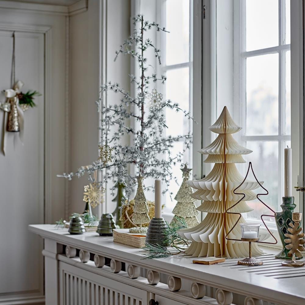 Bloomingville Sarika Weihnachtsanhänger Engel Gold Metall Christbaumschmuck