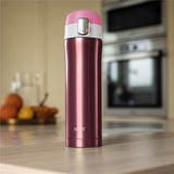 NILS Thermobecher 500 ml Edelstahl Rosa Isolierbecher auslaufsicher