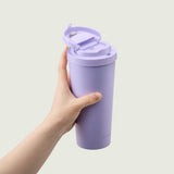 LocknLock One-Touch Clip Thermobecher 550 ml Rosa - Isolierbecher To Go Edelstahl