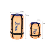 NILS CAMP Junior Kinderschlafsack Orange - warmer Schlafsack für Kids, Camping, Reisen & Outdoor