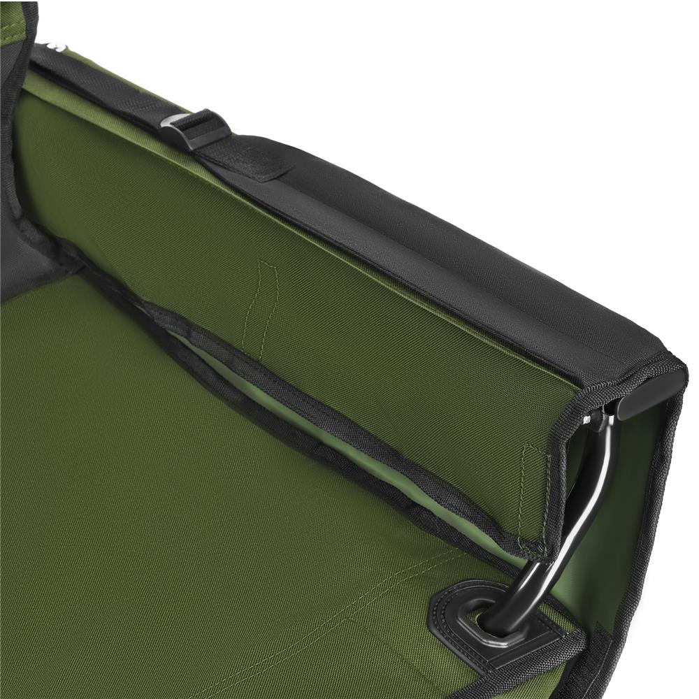 NILS CAMP Campingstuhl in Grün - stabiler Klappstuhl mit Taschen für Camping, Garten & Angeln