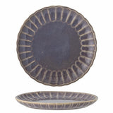 Bloomingville Latina Teller, Violett, 27 cm, Steingut, Speiseteller, dänisches Design
