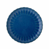 Bloomingville Latina Teller, Dunkelblau, 20 cm, Steingut, dänisches Design