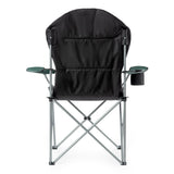 NILS CAMP Campingstuhl Grün - großer gepolsterter Klappstuhl mit Armlehnen für Camping & Garten