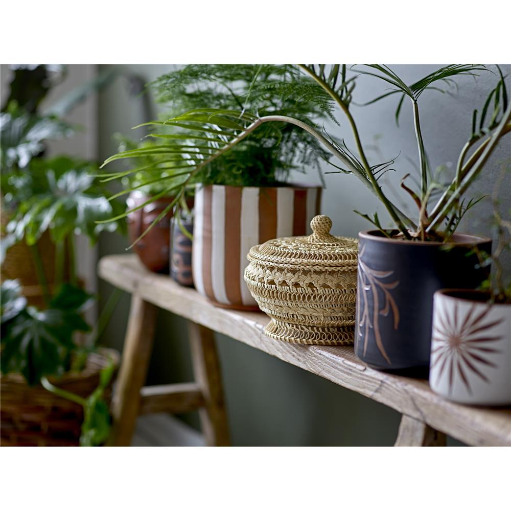 Bloomingville Dres Blumentopf Braun Terrakotta Übertopf Dekotopf dänisches Design Aufbewahrung