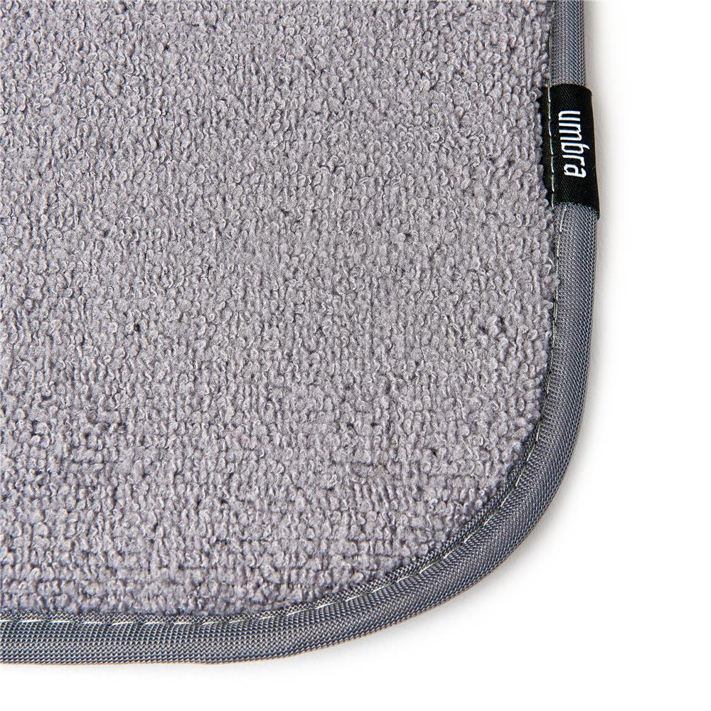 Umbra Udry Mini Geschirr Abtropfgestell und Mikrofaser Abtropfmatte Faltbar Platzsparend und Leicht Verstaubar 50 x 33 cm