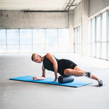 Fitnessmatte 180x60 cm 15 mm Blau/Schwarz | HMS Premium MFK03
