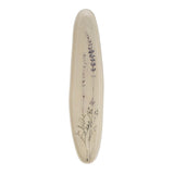 Bloomingville Bea Servierplatte, Natur, 35,5x8cm, Steingut, mit Blumenmotiv, dänisches Design