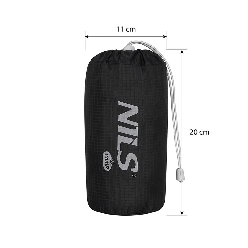 NILS CAMP Laufrucksack Tripper 10L Schwarz - Outdoor Rucksack Joggen Wandern Fahrrad