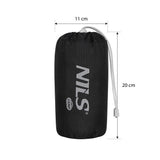 NILS CAMP Laufrucksack Tripper 10L Schwarz - Outdoor Rucksack Joggen Wandern Fahrrad