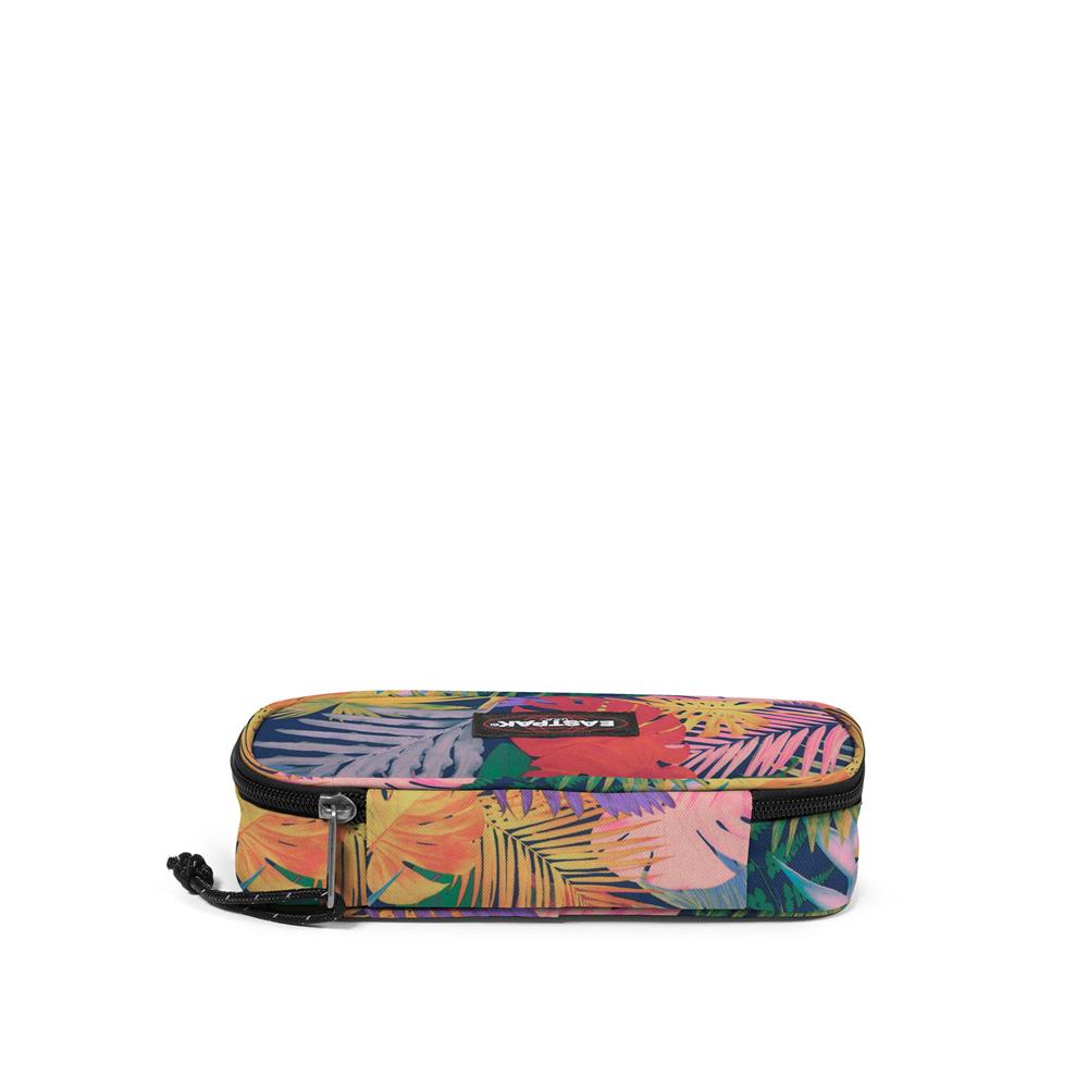 Eastpak OVAL SINGLE, Federmäppchen, Brize RetroNavy (bunt), mittelgroße Federmappe, Federtasche