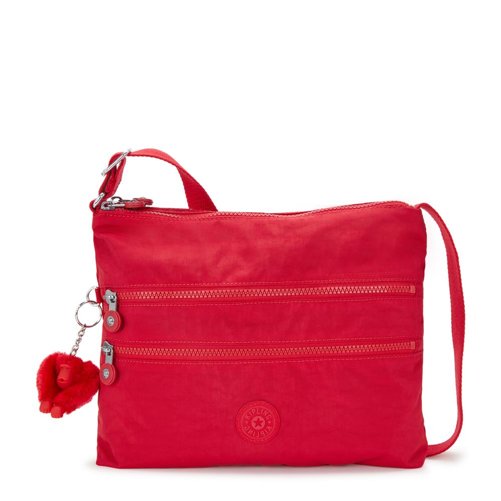 Kipling ALVAR, Mittelgroße Umhängetasche, Red Rouge (rot), 5L, Schultertasche