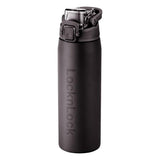 LocknLock Edelstahl Trinkflasche 720 ml Schwarz - Thermoflasche One-Touch auslaufsicher