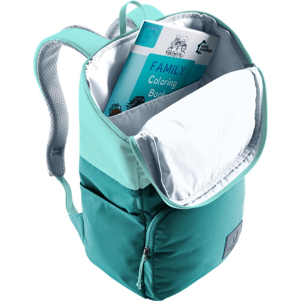 Deuter Overday, Kinderrucksack, deepsea-glacier (türkis), 15L, für Kinder ab 10 Jahre