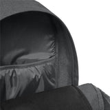 Eastpak PADDED DOUBLE, Rucksack, Black Denim (grau), 24L, mit Flaschenhalter und Laptopfach