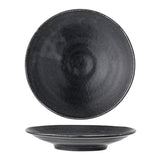 Bloomingville Yoko Teller in Schwarz 4er Set 16cm aus Porzellan im japanischen Look