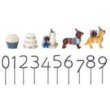 Bloomingville MINI Salve Geburtstagsdekoration für Kindergeburtstag, Geburtstagszug mit Zahlen