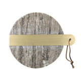 Bloomingville Villette Schneidebrett Marmor Messing 30,5x25cm edel