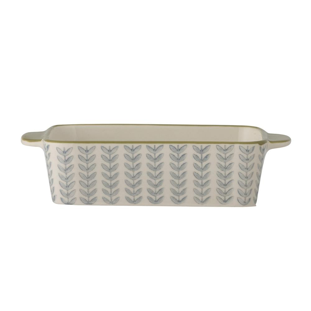 Bloomingville Maple Ofenform, Blau, 20,5x12,5cm, Steingut, dänisches Design