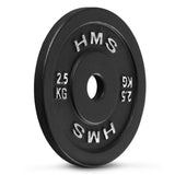 Hantelscheibe 2,5 kg Gusseisen 30 mm Gewichtsscheibe | HMS TCN02