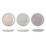 Bloomingville Maya Teller 3er Set 28cm in Rosa/Lila/Grau aus Keramik im dänischen Design
