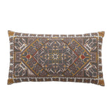 Bloomingville Emalie Kissen Braun 60x35 cm – Baumwolle & Polyester, gestickt