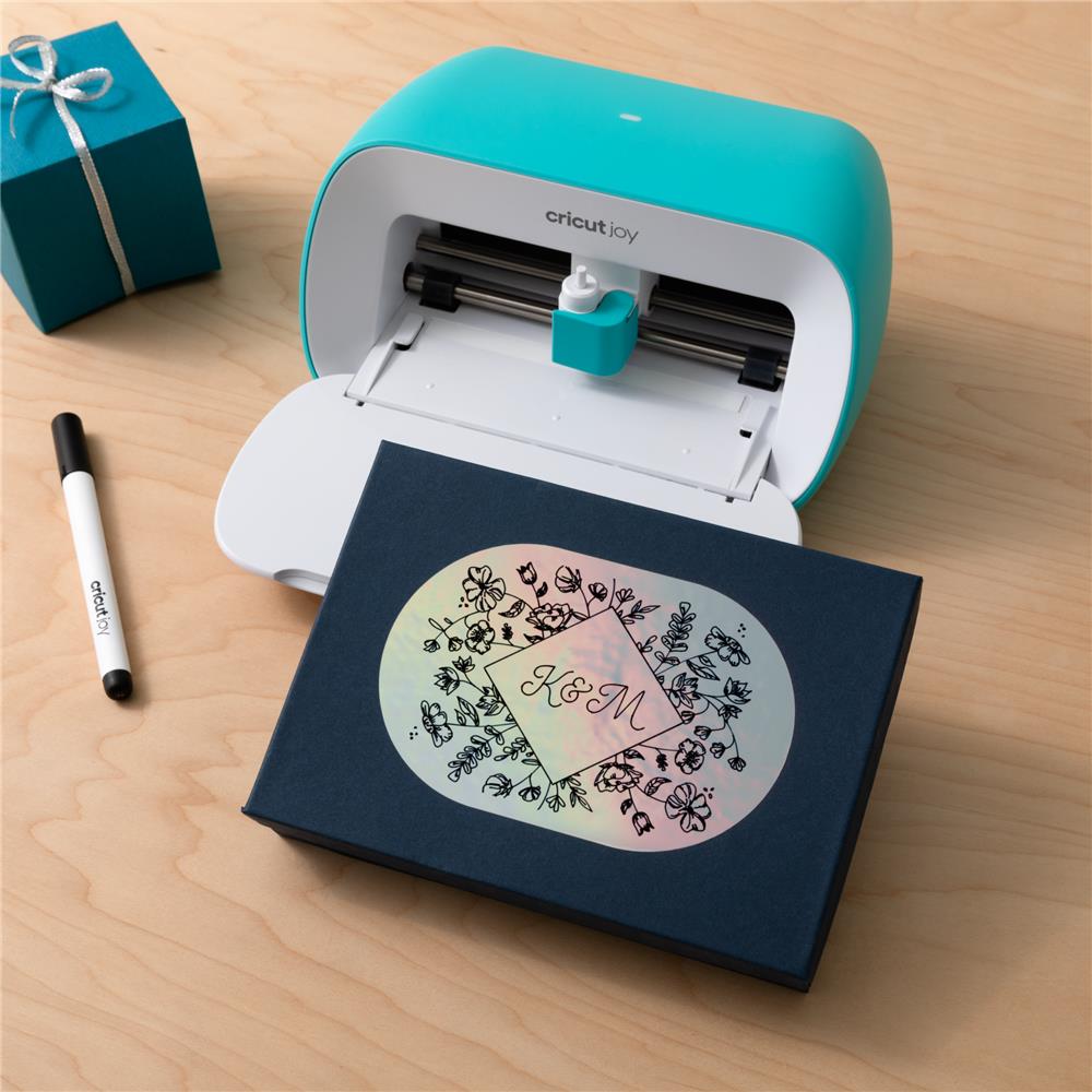 Cricut Joy Smart Label beschreibbares Vinyl in Permanent Silber 4 Bögen je 14x33cm