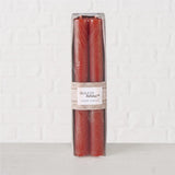 BOLTZE Stabkerze Melia rot 4 Stück 20cm Kerzen Wachskerzen Leuchterkerzen Tafelkerzen