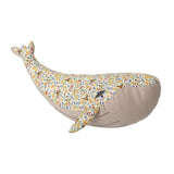 Bloomingville MINI Stofftier Gunne Wal Gelb 60 x 27 cm Baumwolle Kuscheltier Kuschelkissen Kinderzimmer